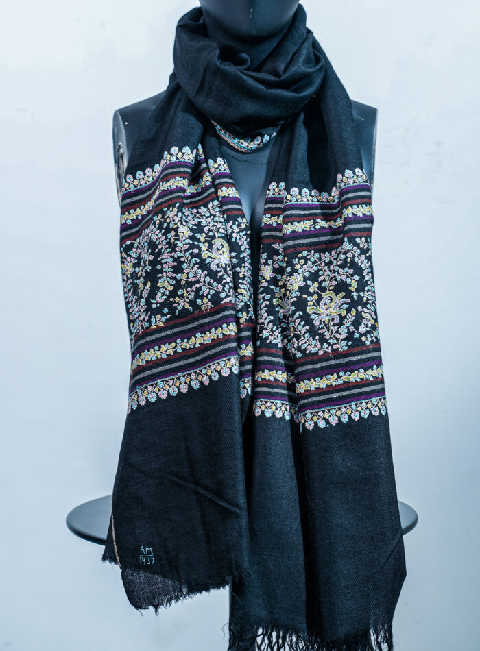 Black Pashmina Stole - Image 1