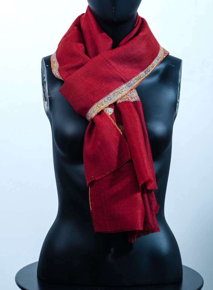 Red Pashmina Stole - Image 1